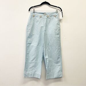 Lauren Ralph Lauren Sailor Crop Pants Light Blue Size 4 Nautical Preppy